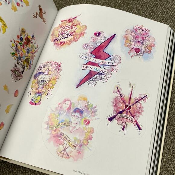 Harry Potter World of Stickers Hardback Book Hardcover Art From Wizarding World - Picture 11 of 14